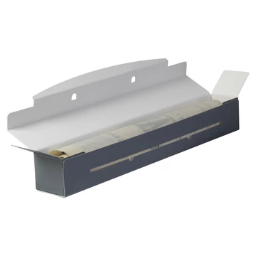 Roll box opened along the spine in unique size