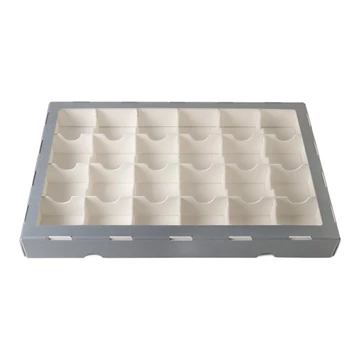 Box with compartments in unique size