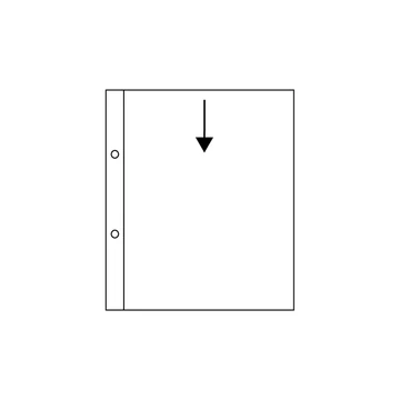 Glassine félig áttetsző lefűzhető tasak VISTA DIN A5