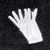 Fehér pamutkesztyű, 8-as méret