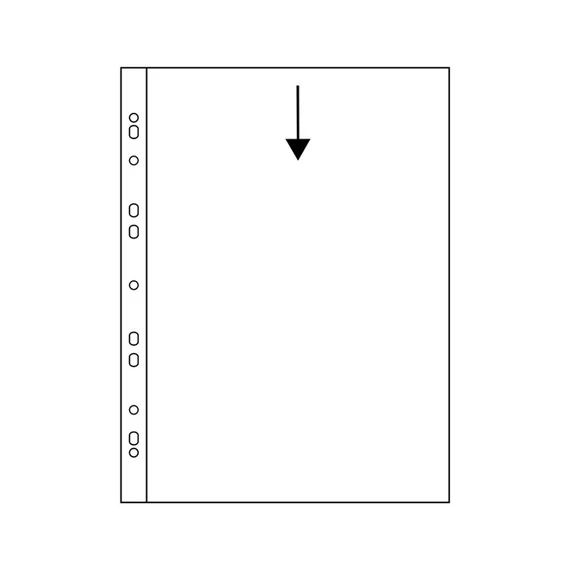 Polipropilén lefűzhető tasak, PANORAMA - DIN A4